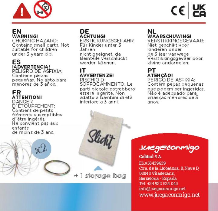 Actual product image Juegaconmigo Slidit Flow Ring