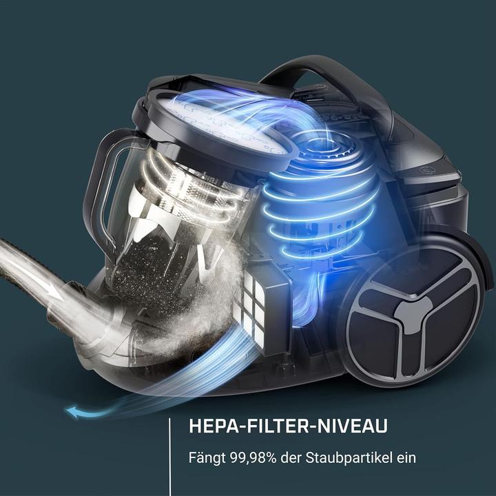 Actual product image Rowenta Silence Force Cyclonic Effitech Parquet Bagless Vacuum Cleaner (RO7935)