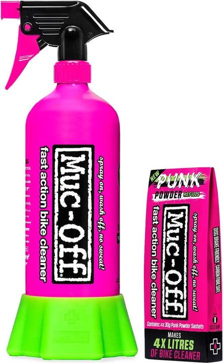 Muc-Off Punk Powder + Bottle (500 ml, Pulitore per biciclette, Set di cura)