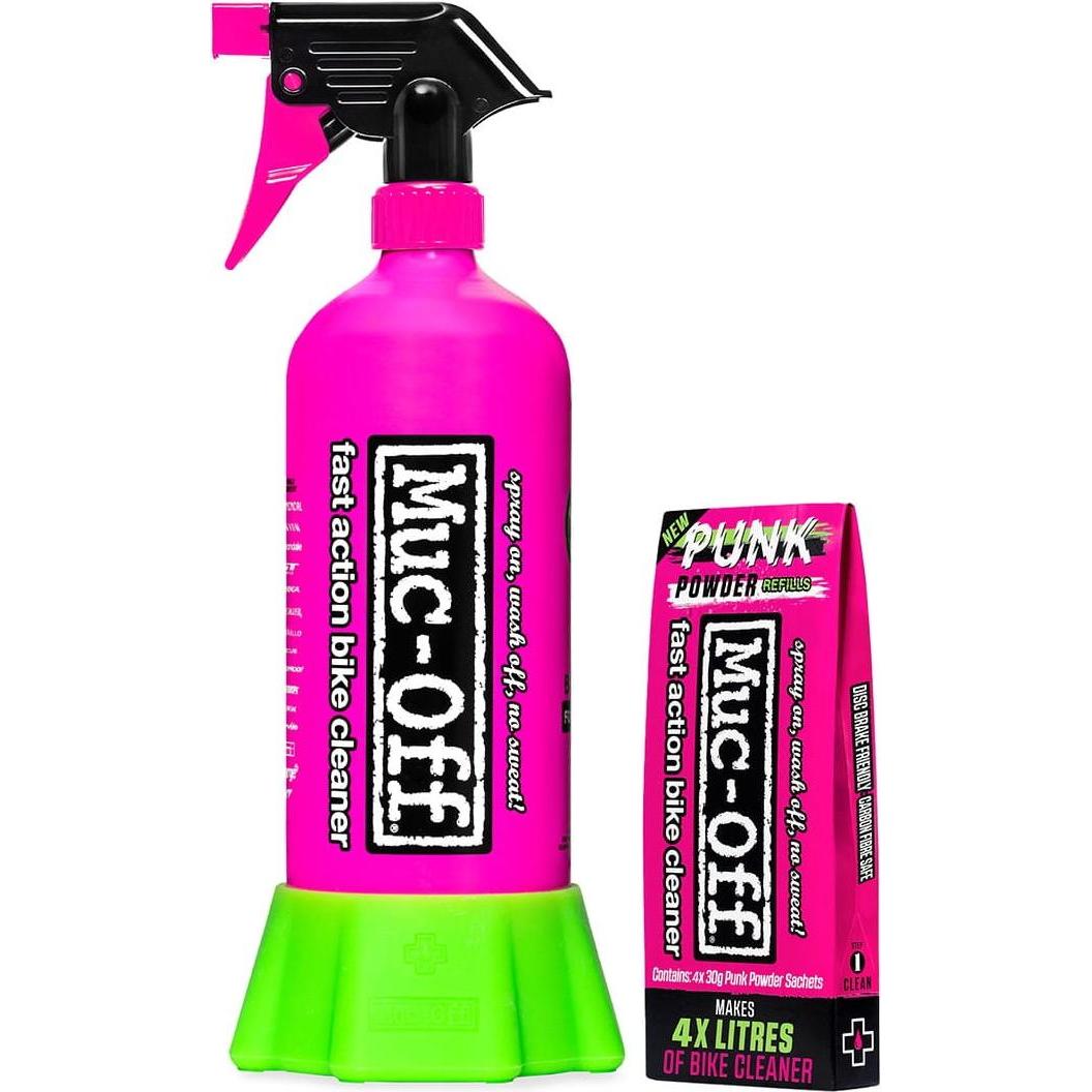 Muc-Off, Veloreinigung + Velopflege, (500 ml, Fahrradreiniger, Pflegeset)