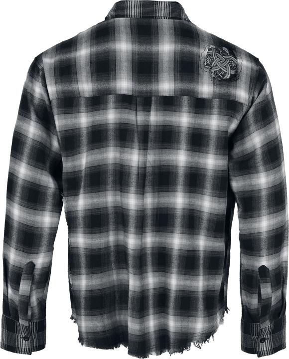 Immagine prodotto Black Premium Pagan Roots Oversized Karo-Hemd (S)
