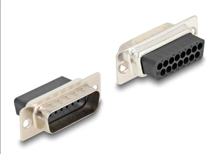 Produktbild Delock D-Sub 15 Pin Stecker zu RJ45 Buchse Montagesatz weiss (0.04 m, VGA)