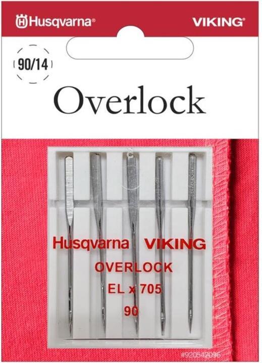 Actual product image Husqvarna Overlock needle EL x 705, 90/14, 5 needles