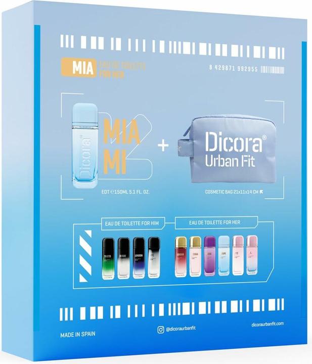 Immagine prodotto Dicora Urban Fit Miami Per I Suoi 150+Nec (Eau de toilette, 150 ml)