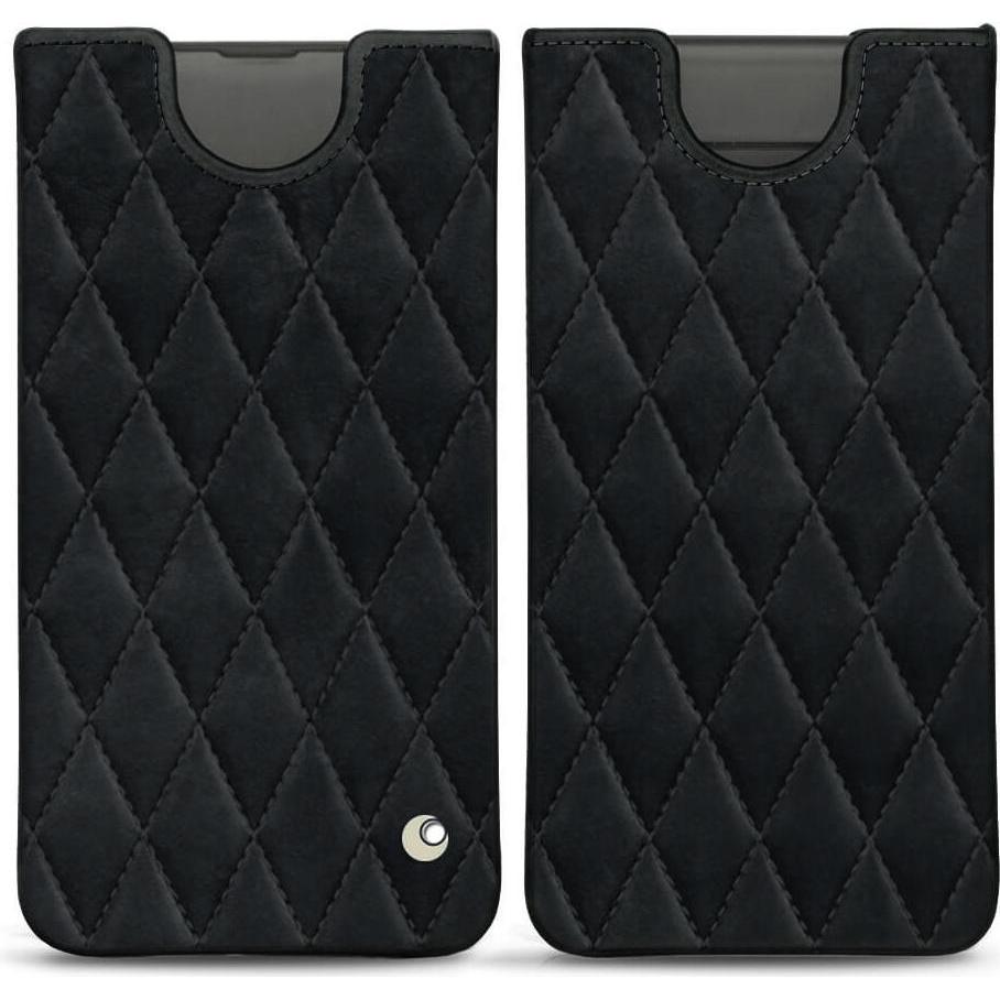 Noreve Lederschutzhülle (Samsung Galaxy S10+), Smartphone Hülle, Schwarz