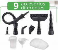 Actual product image Kiwi 350ml hand steamer + 9 accessories (3 bar, 1100 W)