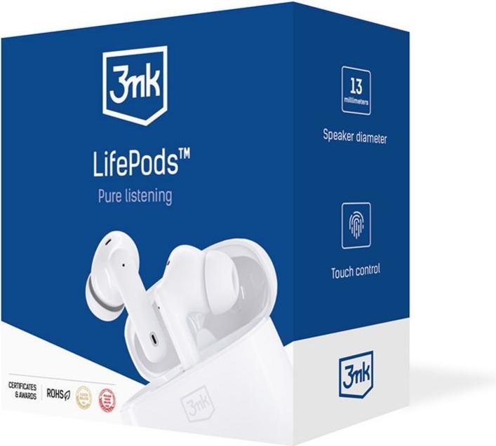 Produktbild 3MK LifePods Protection Bluetooth 5.3 ANC technology (ANC, 6.50 h, Kabellos)