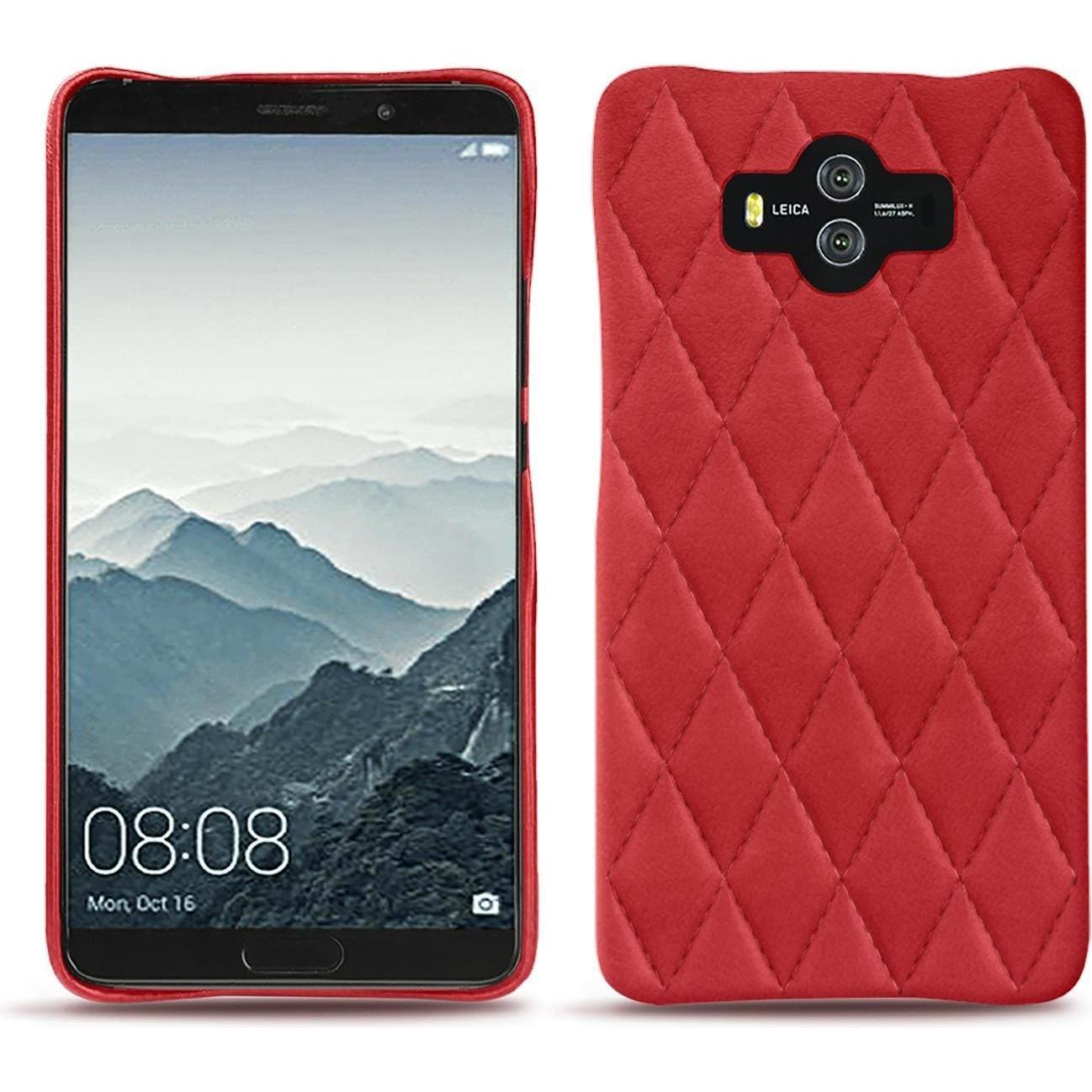 Noreve Lederschutzhülle (Huawei Mate 10), Smartphone Hülle, Rot