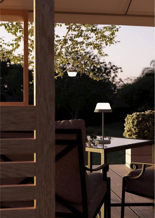 Immagine prodotto EGLO Luci Lampada da tavolo ricaricabile MEGGIANO 1.5W, 32 cm, grigio, dimmerabile (170 lm)