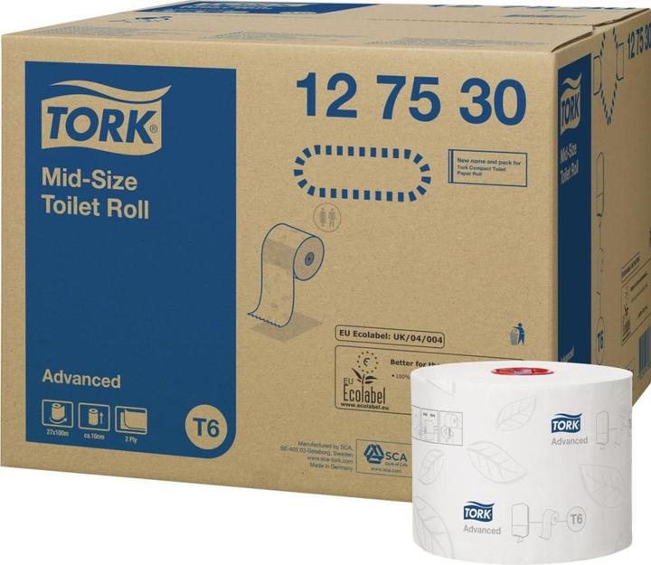 Produktbild Tork Mid Size Toilet Roll 27x100m (27 Stk.)