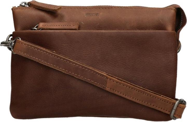 Actual product image DSTRCT small crossbody bag / shoulder bag Ladies - Leather - Preston Park - Cognac