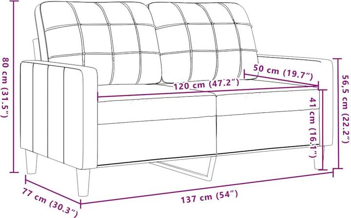 Produktbild vidaXL Sofagarnitur (2-Sitzer, 3-Sitzer, Polstergruppe)