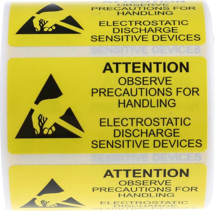 Produktbild RS PRO ESD WARNING LBL-V 25X45MM