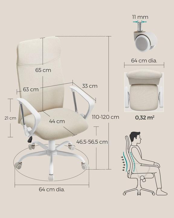Actual product image Songmics Office chair