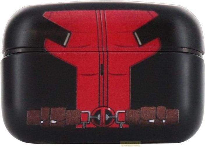 Actual product image Exquisite Gaming Marvel Holdems Mini Holder & Wireless Headphones Deadpool with TWS Buds 10 cm (4 h, Wireless)