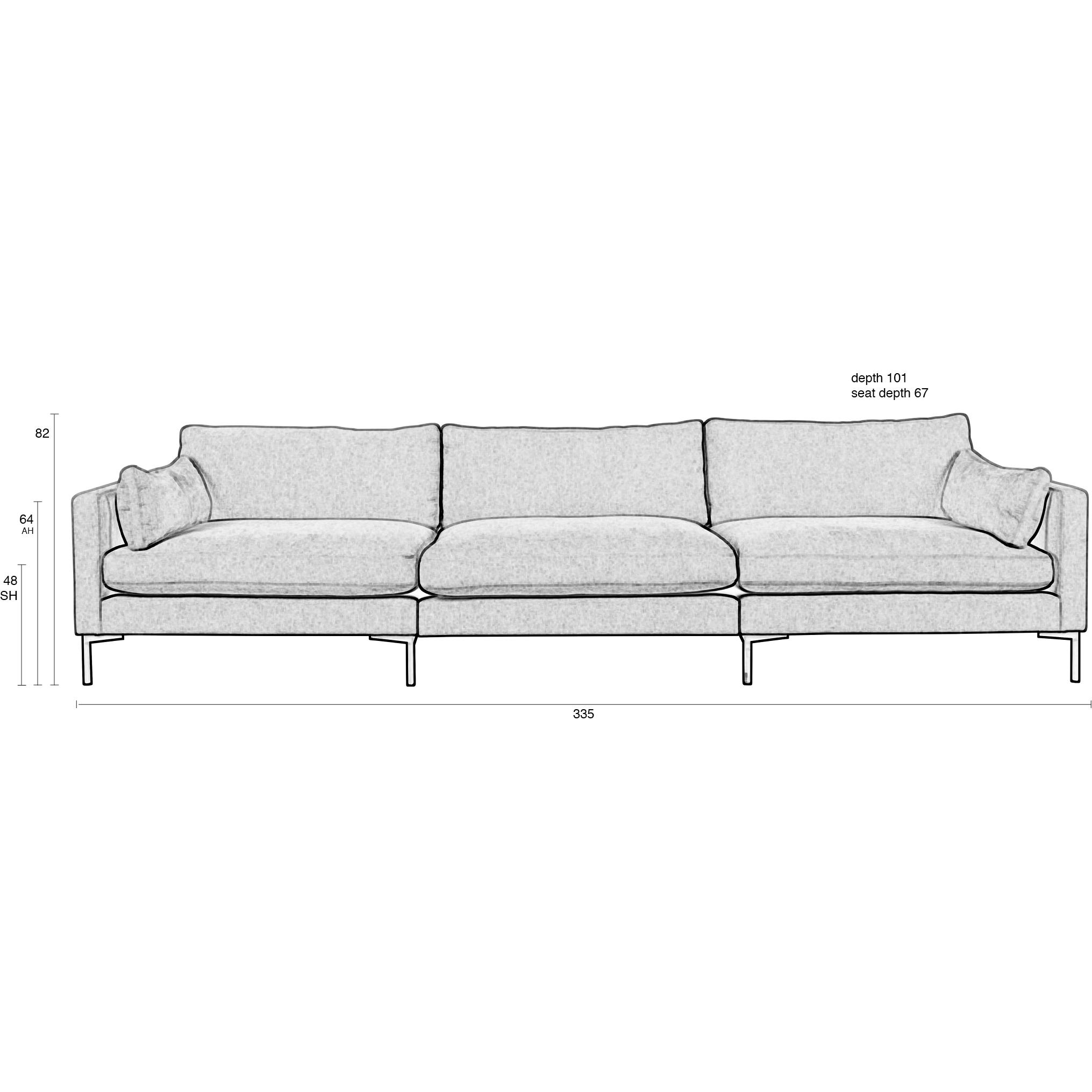 Thumbnail - Zuiver, Sofa, Summer (4-Sitzer)