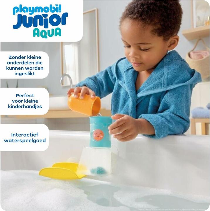Produktbild Playmobil JUNIOR AQUA: Wasserfalltank mit Rutsche (71775, Playmobil Junior)