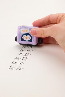 Actual product image Trodat Plus symbol calculator penguin design from 1st grade