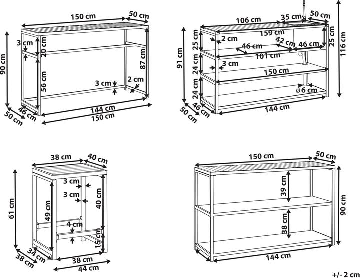 Nährwerte und Zutaten Beliani Avetrana