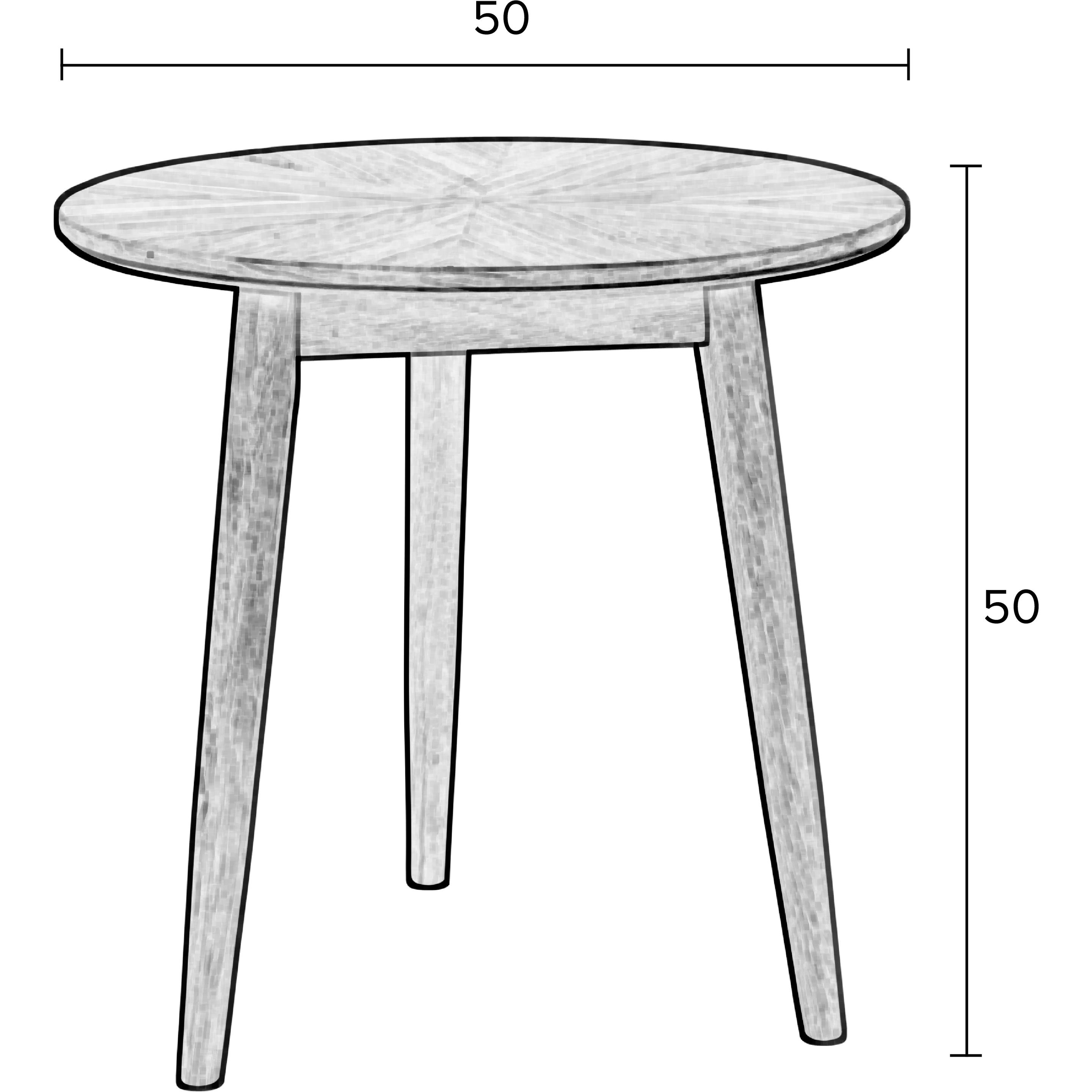Thumbnail - White Label Living, Couchtisch + Beistelltisch, Table (50 x 50 x 50 cm)