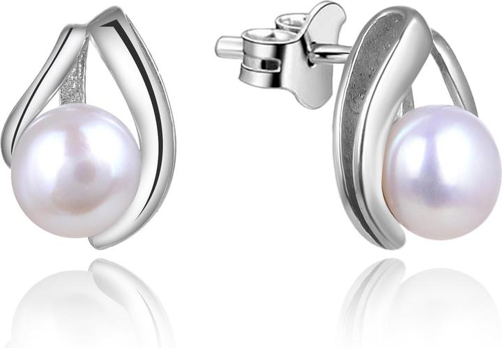 Image du produit Beneto Boucles d'oreilles en argent avec perles réelles TAGUP1665P