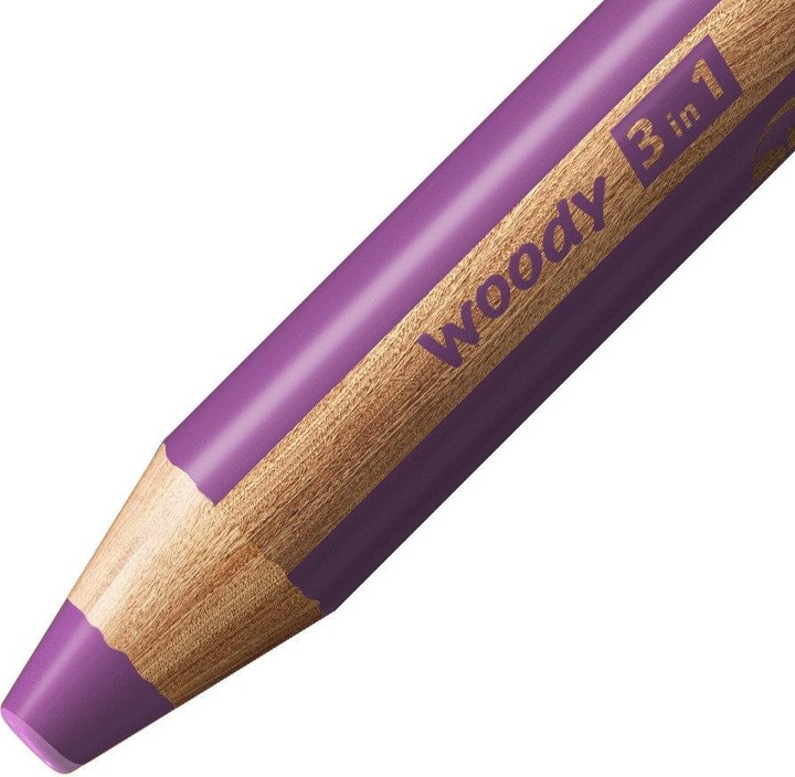 Actual product image STABILO woody 3 in 1 coloured pencil (Heather, 1 x)