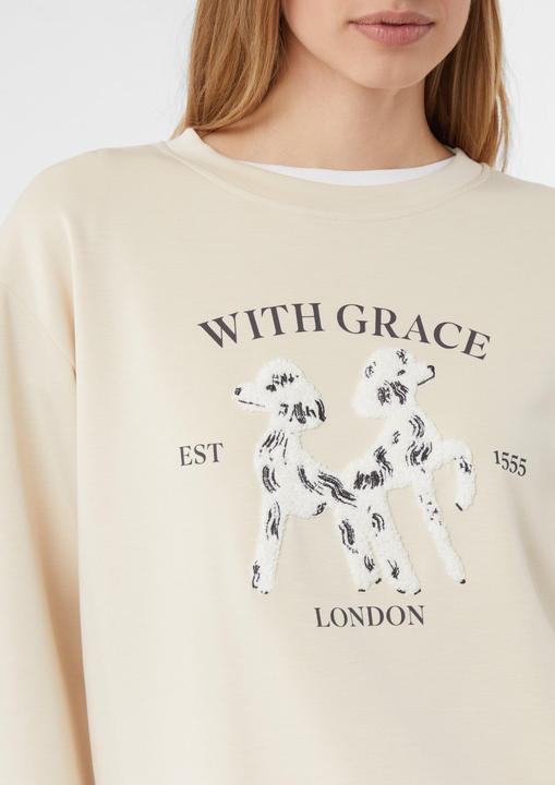 Produktbild Comma Sweatshirt Sweatshirt im Relaxed Fit mit 3D-Applikation (36)