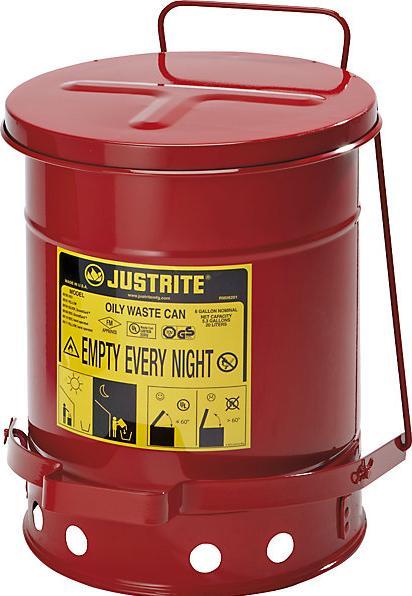 Immagine prodotto Justrite Contenitore di sicurezza per lo smaltimento in lamiera d'acciaio