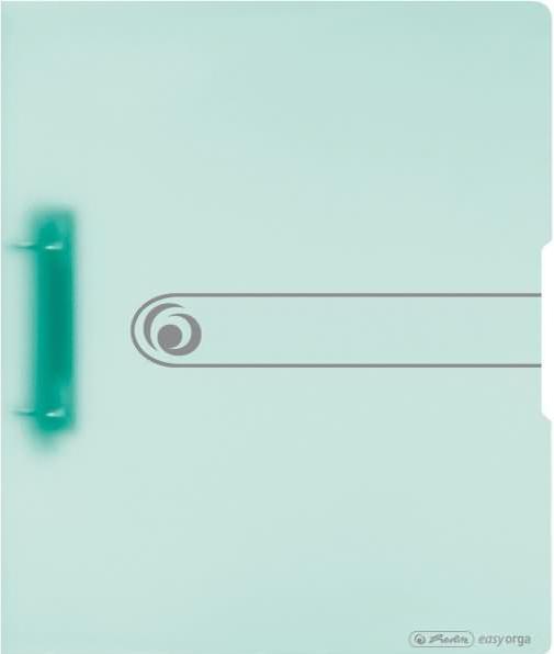 Actual product image Herlitz Ring binder easy orga to go Pastel, A4, 2-ring, mint-transparent, Pastel series, D-Combi mechanism (A4, 38 mm, 1 pcs.)
