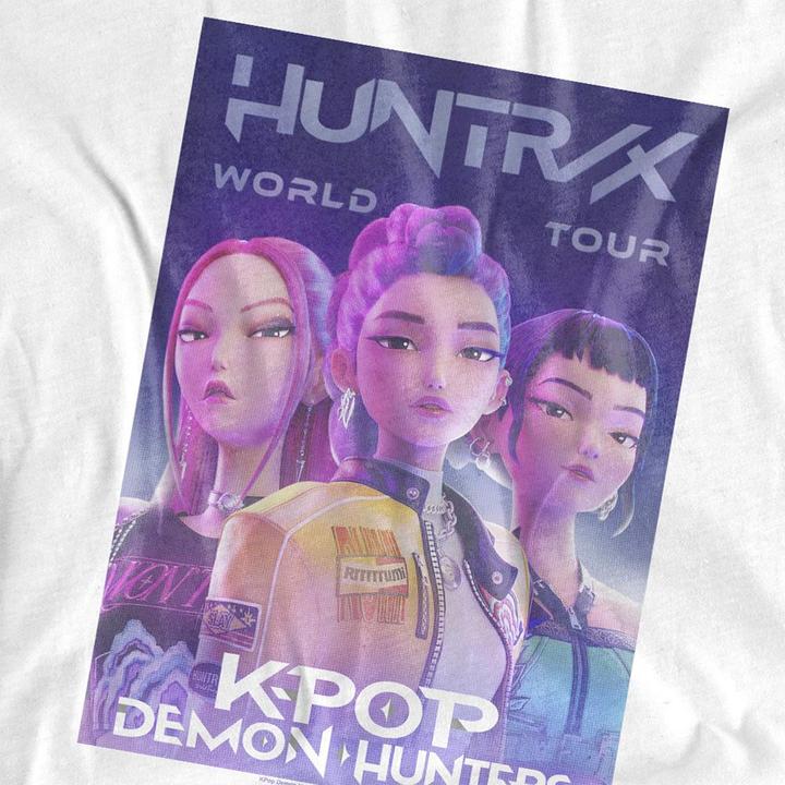 Immagine prodotto K-Pop Demon Hunters Huntrix Huntr/X World Tour Maglietta Oversize Huntr/X Donna (XL)