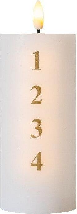 Actual product image Sirius LED candle Silent Advent, 7 cm x 150 mm, White (1x)