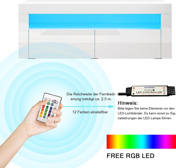 Image du produit SONNI TV-Aufsatzschrank (120 x 40 x 45 cm)