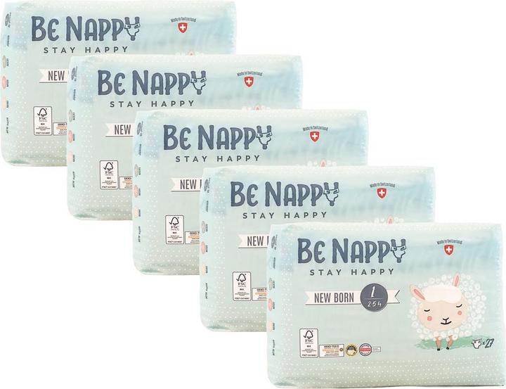 Produktbild Be Nappy Windel (Gr. 1, 135 Stk.)