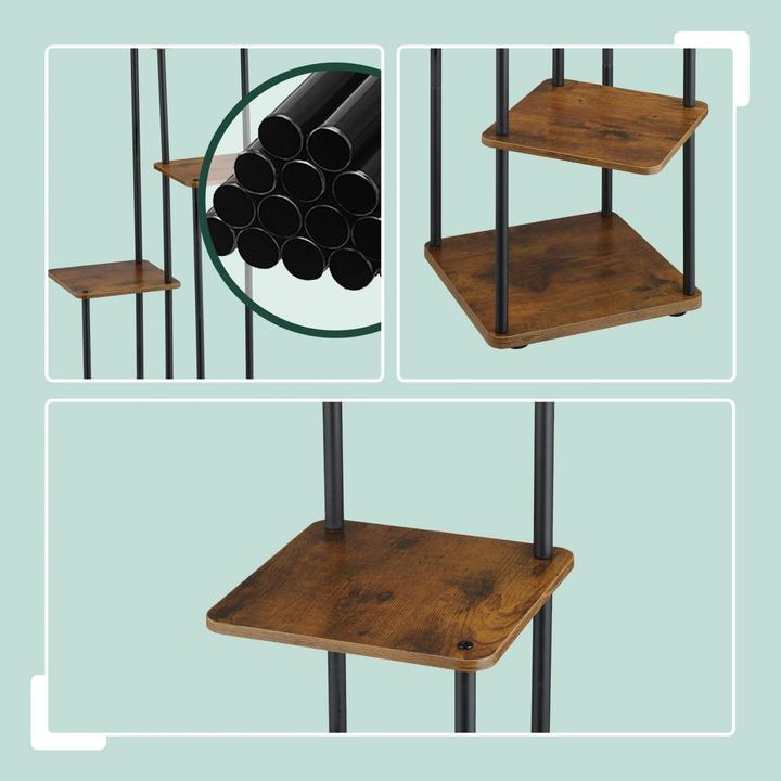 Actual product image Relaxdays Pflanzenregal Metall 5 Ablagen