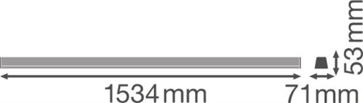 Produktbild Ledvance LED TRUSYS LED 53W 3000K WW SI TruSys WALLWASHER 53 W 3000 K SI 53W 5700lm 3000K 75000h IP20 silver (5700 lm)