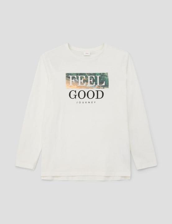 Produktbild s.Oliver T-Shirt Langarmshirt mit Frontprint (M)
