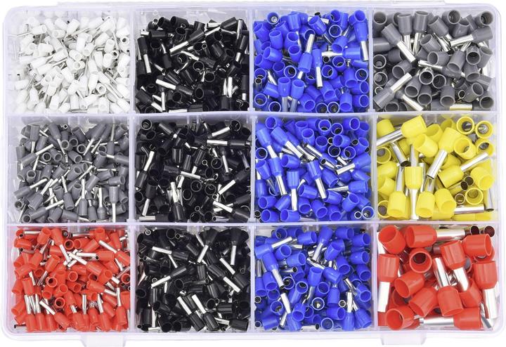 Produktbild Tru Components TC-12888372 Aderendhülsen-Sortiment 0.5 mm², 0.75 mm², 1 mm², 1.5