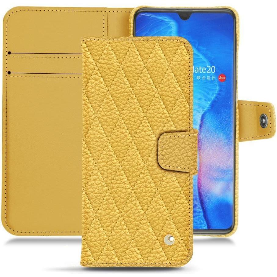 Noreve Lederschutzhülle Wallet (Huawei Mate 20), Smartphone Hülle, Orange