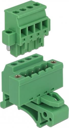 Actual product image Delock Terminal block set for top hat rails (Mounting kit)