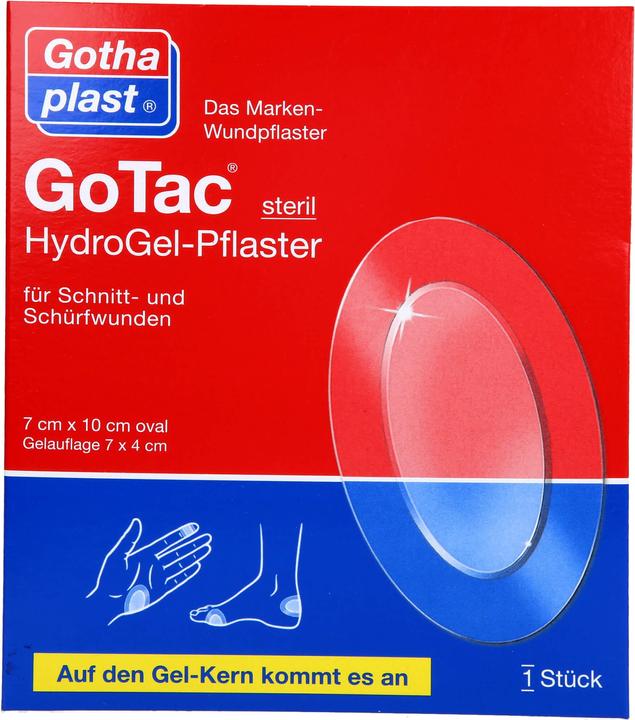 Produktbild Gothaplast GoTac HydroGel-Pflaster 10cmx7cm steril, 1 St PFL (1 x)