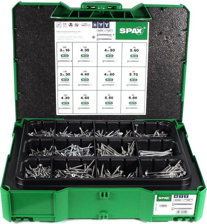 Immagine prodotto Spax Systainer a scatola T-Loc I SENKMULTIKOPF T-STAR PLUS WIROX (1385 Viti per pezzo)