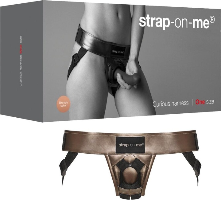 Actual product image Strap-on-me Leatherette Harness Curious