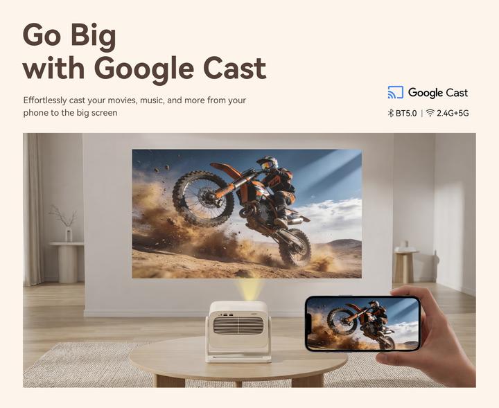 Actual product image Wanbo Vali 1 Pro - Beige (Full HD, 900 lm)