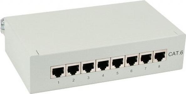Actual product image InLine Patch panel Cat.6 8-way
