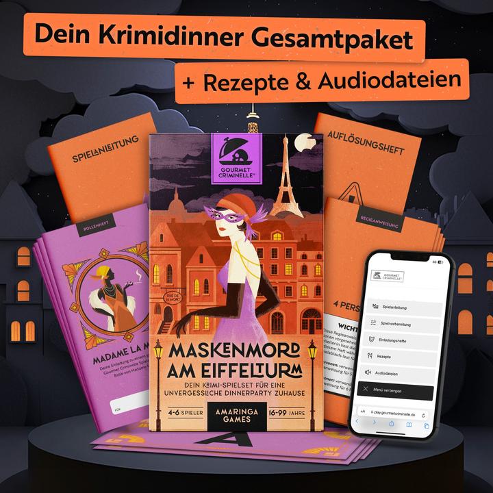 Produktbild Gourmet Criminelle Maskenmord am Eiffelturm - Krimidinner (Deutsch)
