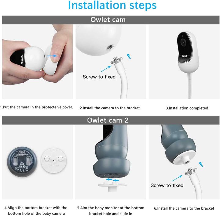 Actual product image Tiuihu Baby Monitor Clip-Halterung für Owlet Cam