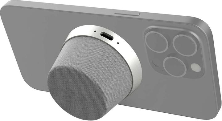 Produktbild 4smarts Bluetooth Lautsprecher SoundForce MagSafe-kompatibel silber/grau (12 h)