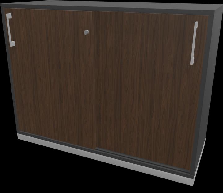 Dark grey, Walnut decor dark with structure, Silver grey
