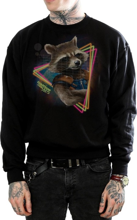 Produktbild Guardians Of The Galaxy Neon Rocket Sweatshirt (XL)