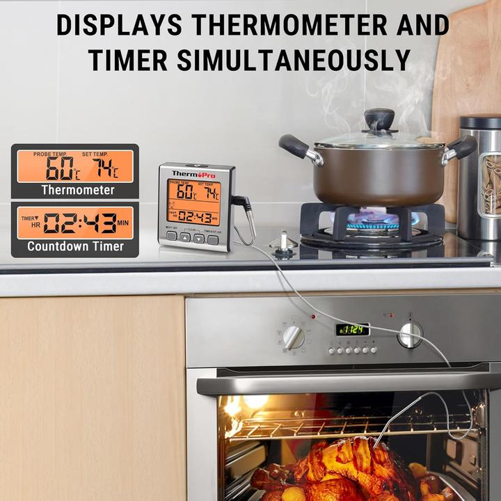 Produktbild ThermoPro Digitales Grill- und Bratenthermometer mit Timer